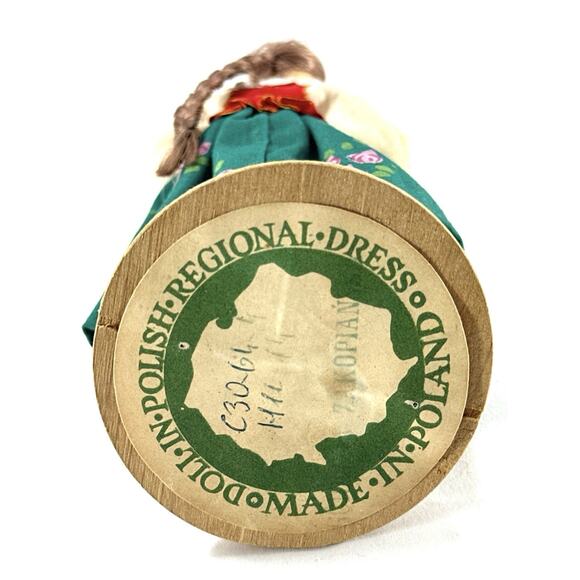 Vintage Polish Regional Dress Doll Zakopane Handmade Poland 4.75” - Picture 8 of 8